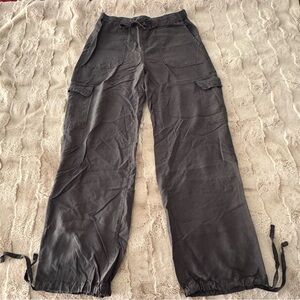 Thread & Supply Black Elastic Waist Cargo Pants